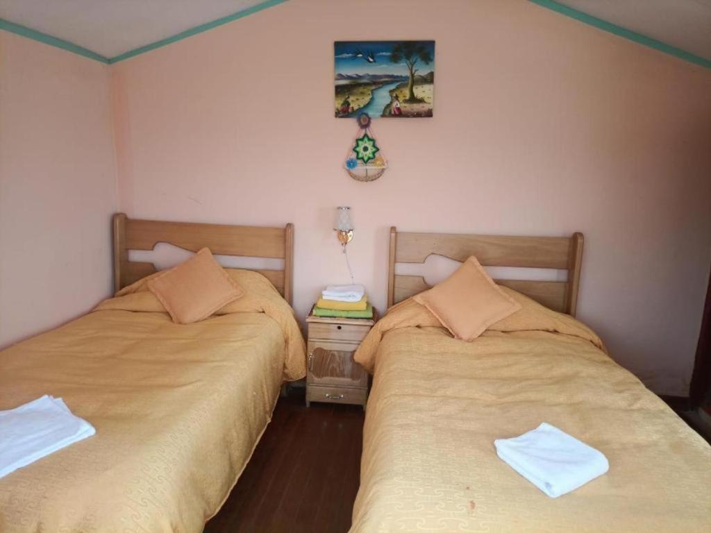 Hostal Inca Uma Comunidad Yumani Bagian luar foto